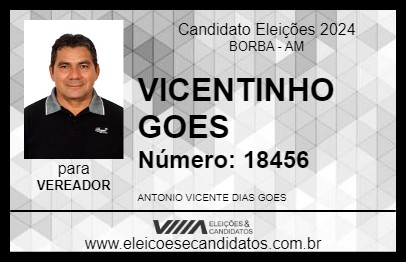 Candidato VICENTINHO GOES 2024 - BORBA - Eleições