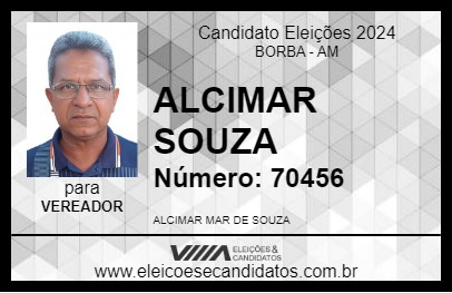 Candidato ALCIMAR SOUZA 2024 - BORBA - Eleições