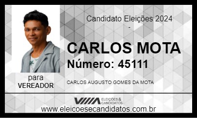 Candidato CARLOS MOTA 2024 - MANICORÉ - Eleições