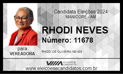 Candidato RHODI NEVES 2024 - MANICORÉ - Eleições