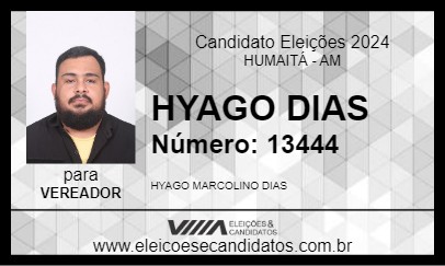 Candidato HYAGO DIAS 2024 - HUMAITÁ - Eleições