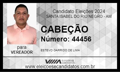 Candidato CABEÇÃO 2024 - SANTA ISABEL DO RIO NEGRO - Eleições