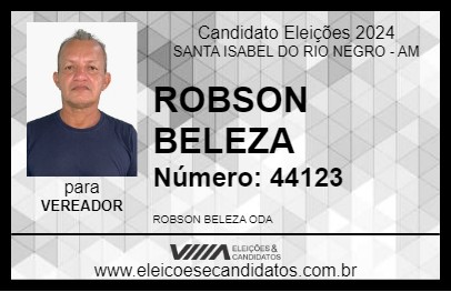 Candidato ROBSON BELEZA 2024 - SANTA ISABEL DO RIO NEGRO - Eleições