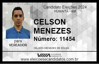 Candidato CELSON MENEZES 2024 - HUMAITÁ - Eleições