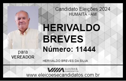 Candidato HERIVALDO BREVES 2024 - HUMAITÁ - Eleições