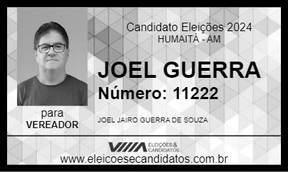 Candidato JOEL GUERRA 2024 - HUMAITÁ - Eleições