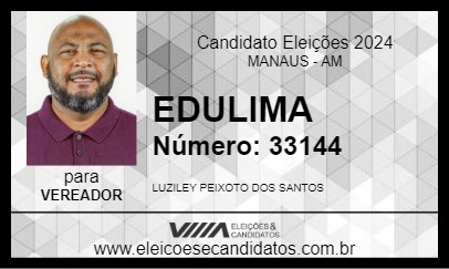 Candidato EDULIMA 2024 - MANAUS - Eleições