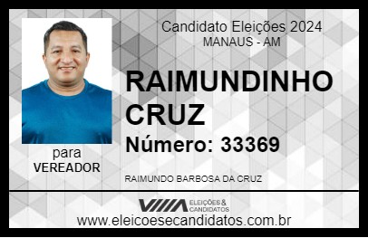 Candidato RAIMUNDINHO CRUZ 2024 - MANAUS - Eleições