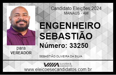 Candidato ENGENHEIRO SEBASTIÃO 2024 - MANAUS - Eleições