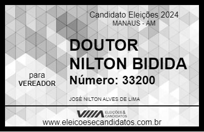 Candidato DOUTOR NILTON BIDIDA 2024 - MANAUS - Eleições