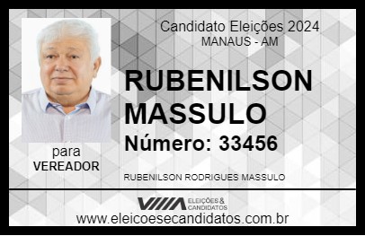 Candidato RUBENILSON MASSULO 2024 - MANAUS - Eleições