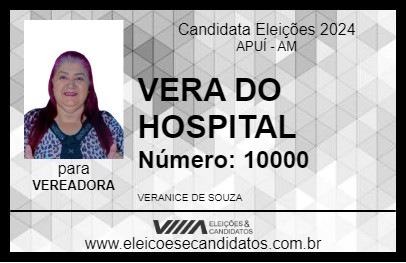 Candidato VERA DO HOSPITAL 2024 - APUÍ - Eleições