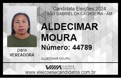 Candidato ALDECIMAR MOURA 2024 - SÃO GABRIEL DA CACHOEIRA - Eleições