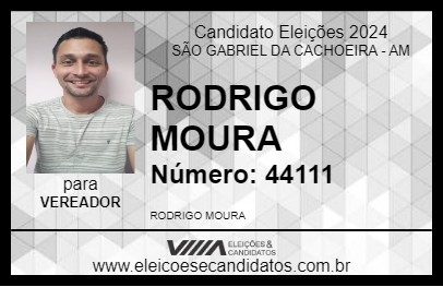 Candidato RODRIGO MOURA 2024 - SÃO GABRIEL DA CACHOEIRA - Eleições