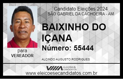 Candidato BAIXINHO DO IÇANA 2024 - SÃO GABRIEL DA CACHOEIRA - Eleições