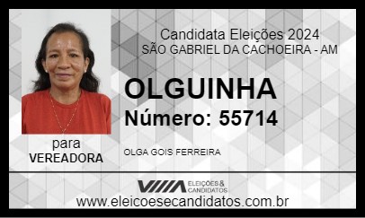 Candidato OLGUINHA 2024 - SÃO GABRIEL DA CACHOEIRA - Eleições