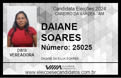 Candidato DAIANE SOARES 2024 - CAREIRO DA VÁRZEA - Eleições