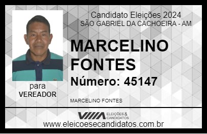 Candidato MARCELINO FONTES 2024 - SÃO GABRIEL DA CACHOEIRA - Eleições