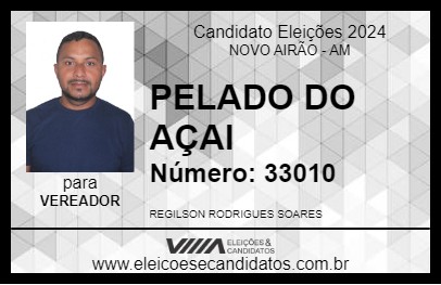 Candidato PELADO DO AÇAI 2024 - NOVO AIRÃO - Eleições