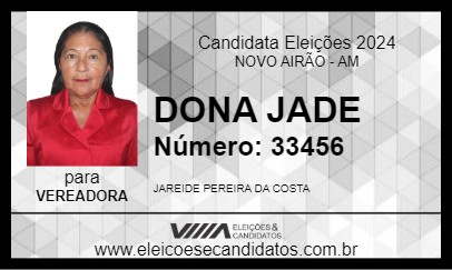 Candidato DONA JADE 2024 - NOVO AIRÃO - Eleições