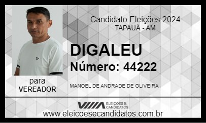 Candidato DIGALEU 2024 - TAPAUÁ - Eleições