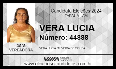 Candidato VERA LUCIA 2024 - TAPAUÁ - Eleições