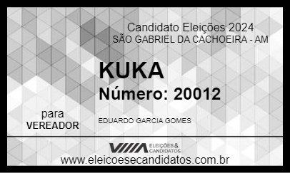 Candidato KUKA 2024 - SÃO GABRIEL DA CACHOEIRA - Eleições