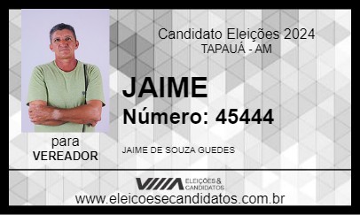 Candidato JAIME 2024 - TAPAUÁ - Eleições