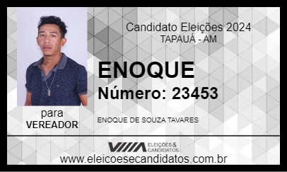 Candidato ENOQUE 2024 - TAPAUÁ - Eleições