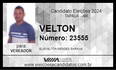 Candidato VELTON 2024 - TAPAUÁ - Eleições