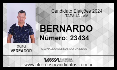 Candidato BERNARDO 2024 - TAPAUÁ - Eleições