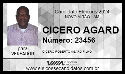 Candidato CICERO AGARD 2024 - NOVO AIRÃO - Eleições