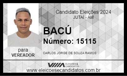 Candidato BACÚ 2024 - JUTAÍ - Eleições