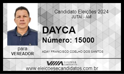 Candidato DAYCA 2024 - JUTAÍ - Eleições