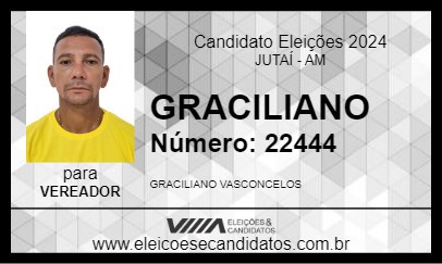 Candidato GRACILIANO 2024 - JUTAÍ - Eleições