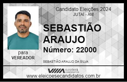 Candidato SEBASTIÃO ARAUJO 2024 - JUTAÍ - Eleições