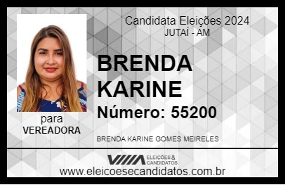 Candidato BRENDA KARINE 2024 - JUTAÍ - Eleições