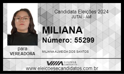 Candidato MILIANA 2024 - JUTAÍ - Eleições