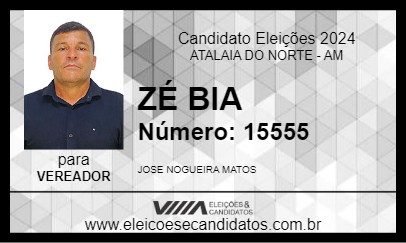 Candidato ZÉ BIA 2024 - ATALAIA DO NORTE - Eleições