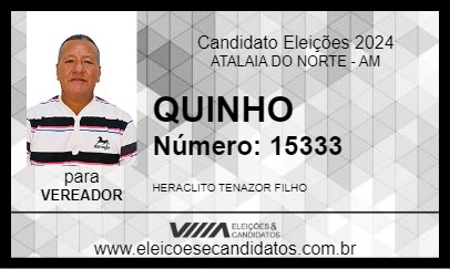 Candidato QUINHO 2024 - ATALAIA DO NORTE - Eleições