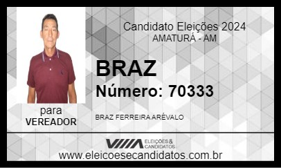 Candidato BRAZ 2024 - AMATURÁ - Eleições