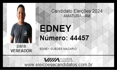 Candidato EDNEY 2024 - AMATURÁ - Eleições