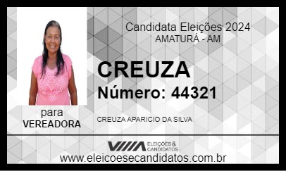 Candidato CREUZA 2024 - AMATURÁ - Eleições