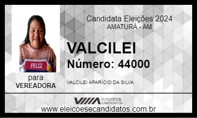 Candidato VALCILEI 2024 - AMATURÁ - Eleições