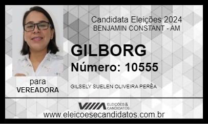 Candidato GILBORG 2024 - BENJAMIN CONSTANT - Eleições