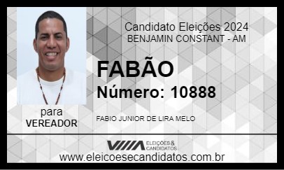 Candidato FABÃO 2024 - BENJAMIN CONSTANT - Eleições