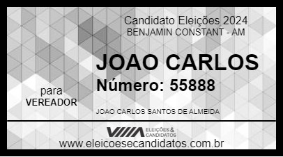 Candidato JOAO CARLOS 2024 - BENJAMIN CONSTANT - Eleições