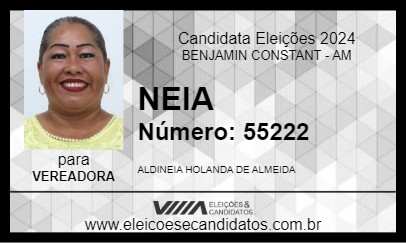 Candidato NEIA 2024 - BENJAMIN CONSTANT - Eleições