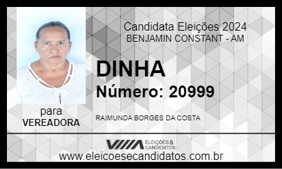 Candidato DINHA 2024 - BENJAMIN CONSTANT - Eleições