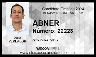 Candidato ABNER 2024 - BENJAMIN CONSTANT - Eleições